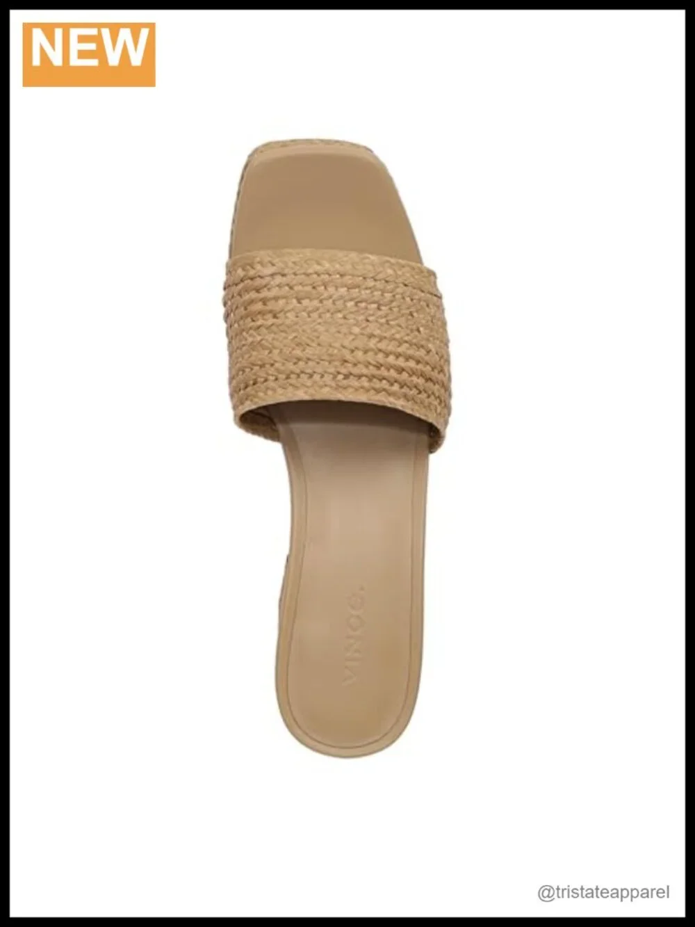 Faux Raffia Platform Slide Sandals Open Toe Slip On Heels